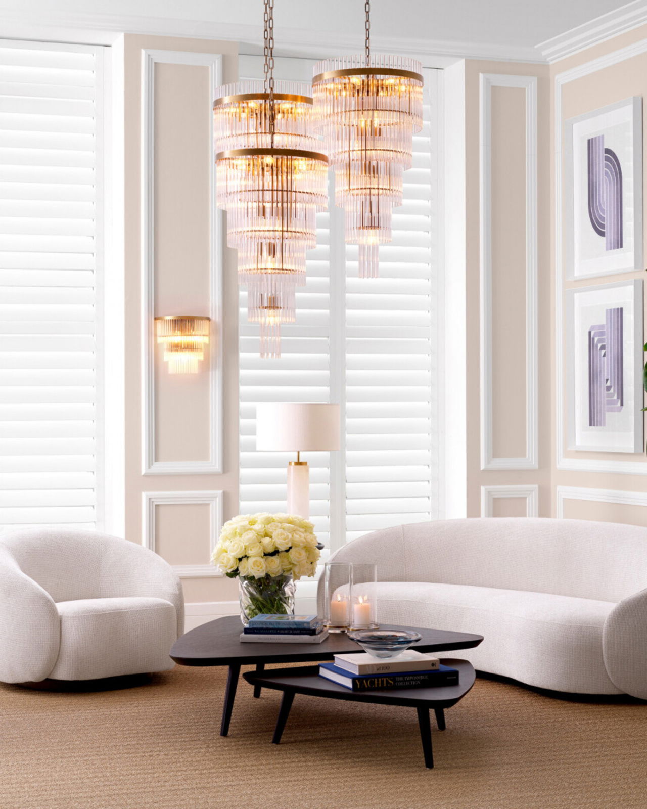 Lauren salontafel mocha set van 2