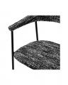 Julio Dining Chair Bouclé Sonata Black 2-set