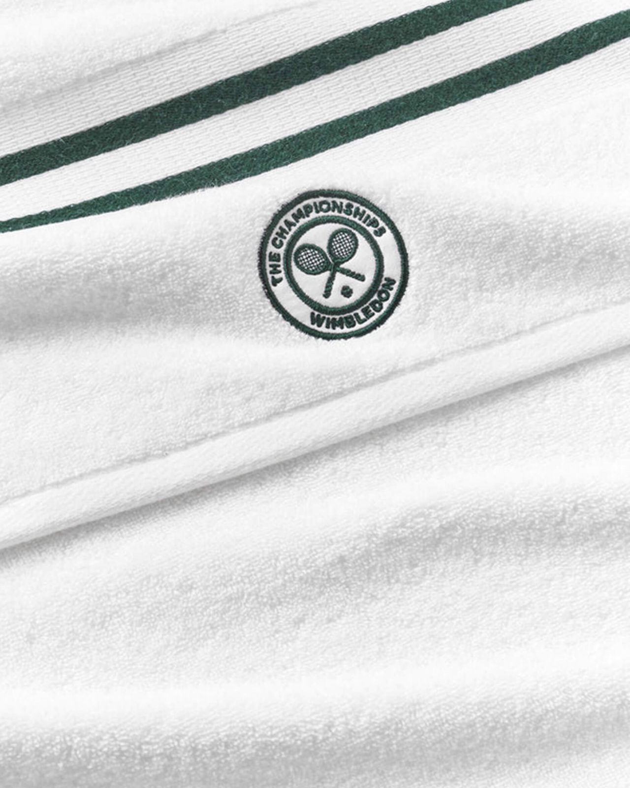 Wimbledon Baseline Stripe handduk grön 2-set