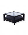Martino Coffee Table Glass Top Iconic Black