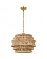 Antigua Small Drum Chandelier Natural Abaca