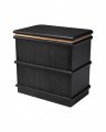 Costanzo Bedside Table Charcoal Grey