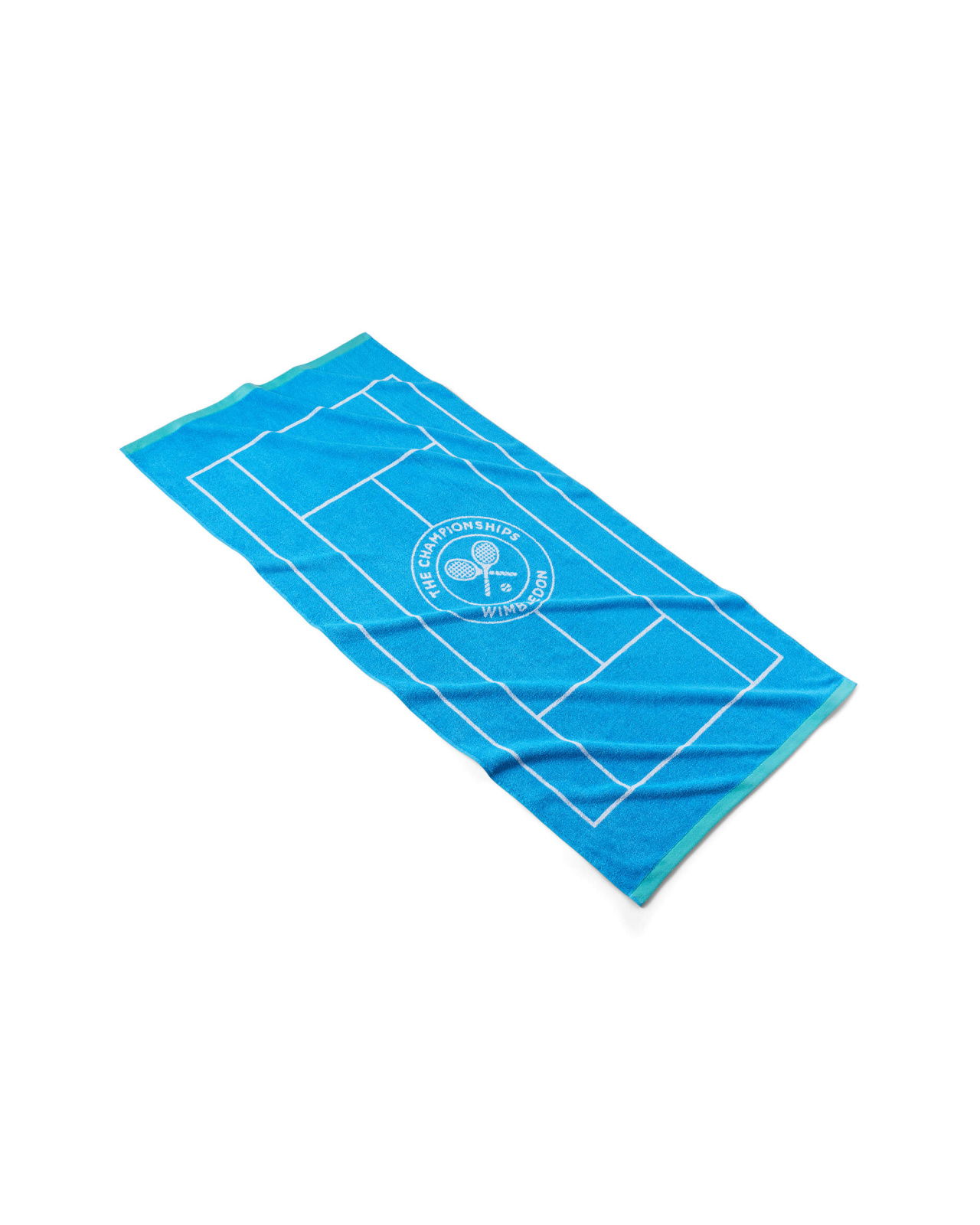 Wimbledon Tennis Court Towel Blue