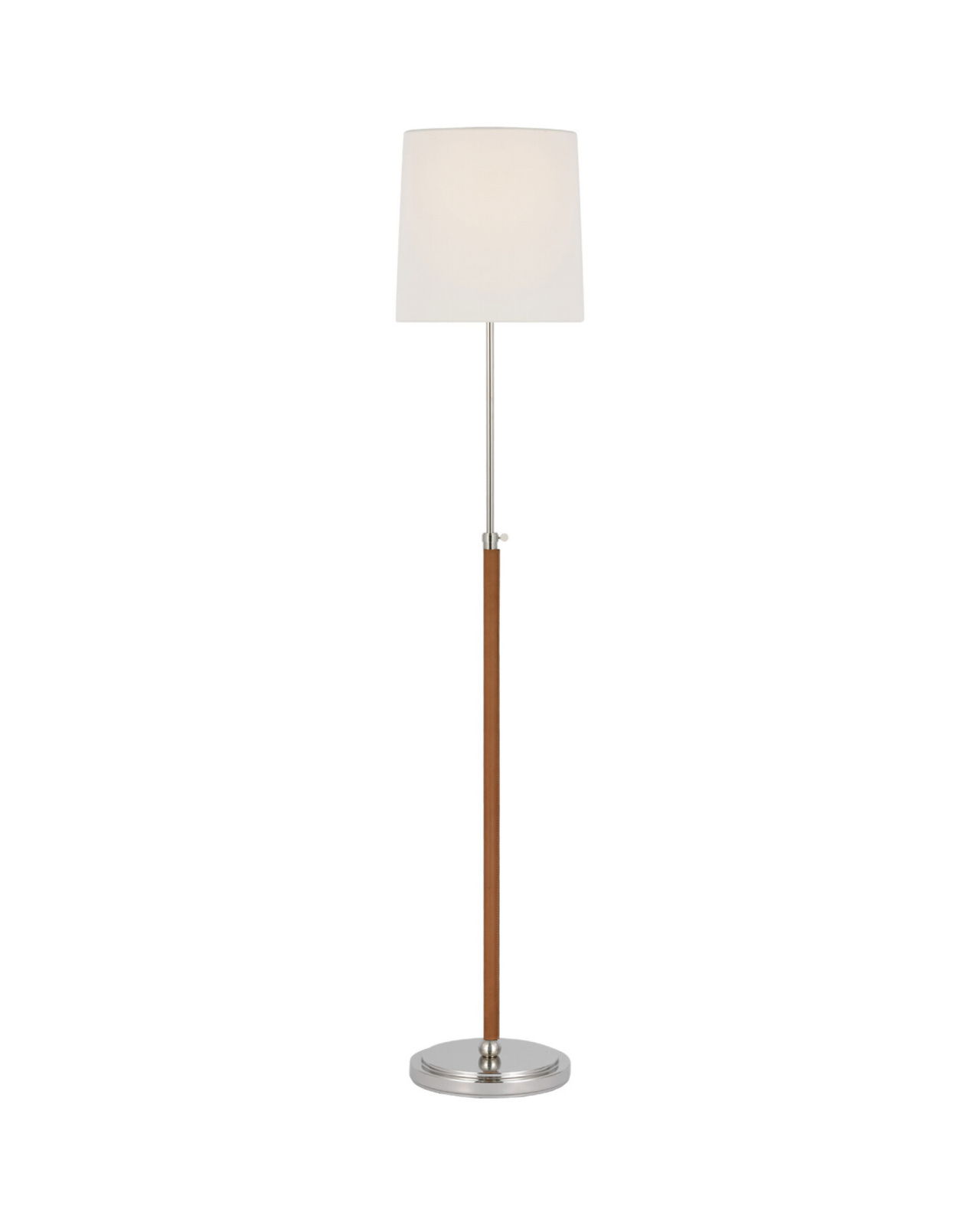 Bryant Wrapped Floor Lamp nickel