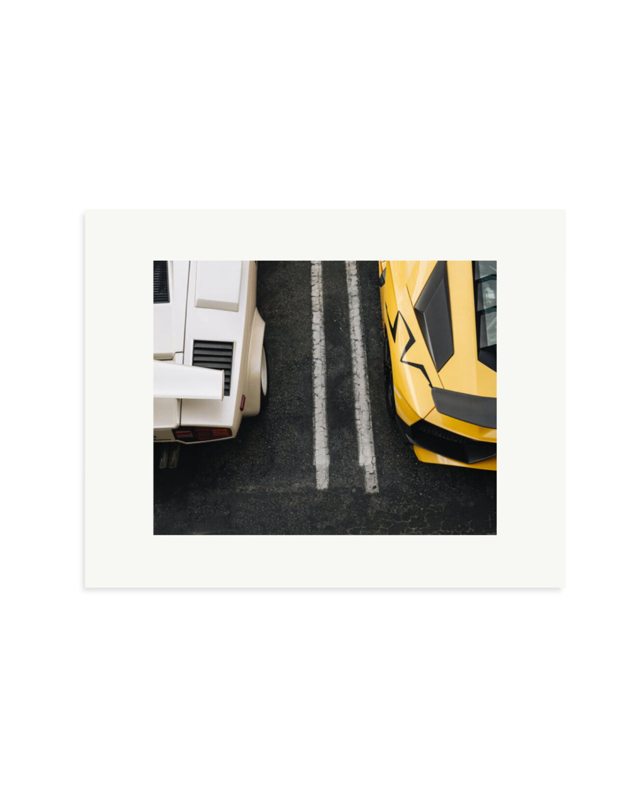 Lamborghini Countach and Aventador SV Print Only / Small