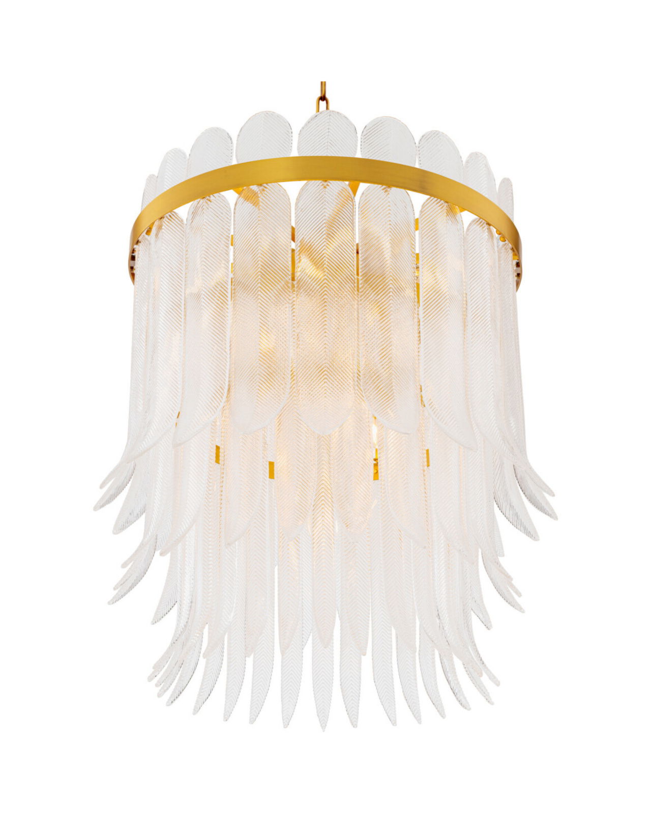 Erika kroonluchter antiek messing