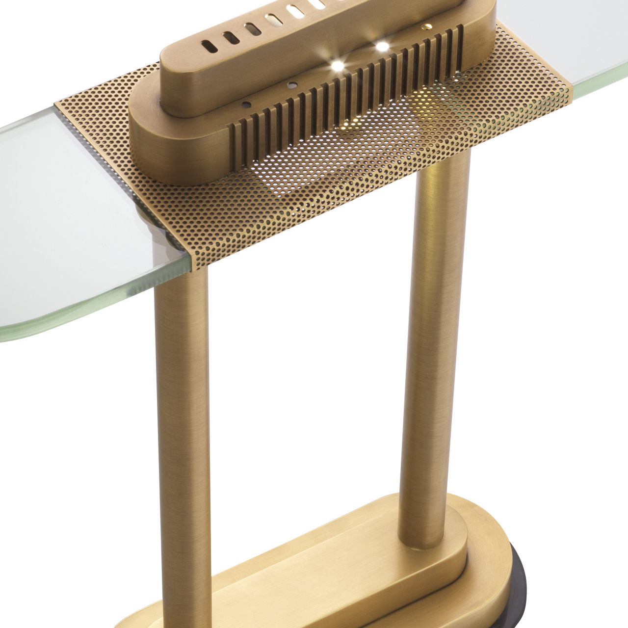 Bologno bordslampa antik mässing