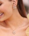 Melia earrings crystal golden shadow