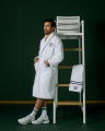 Wimbledon Baseline Robe White/Green