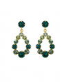 Mini Delia Earrings Green Combo