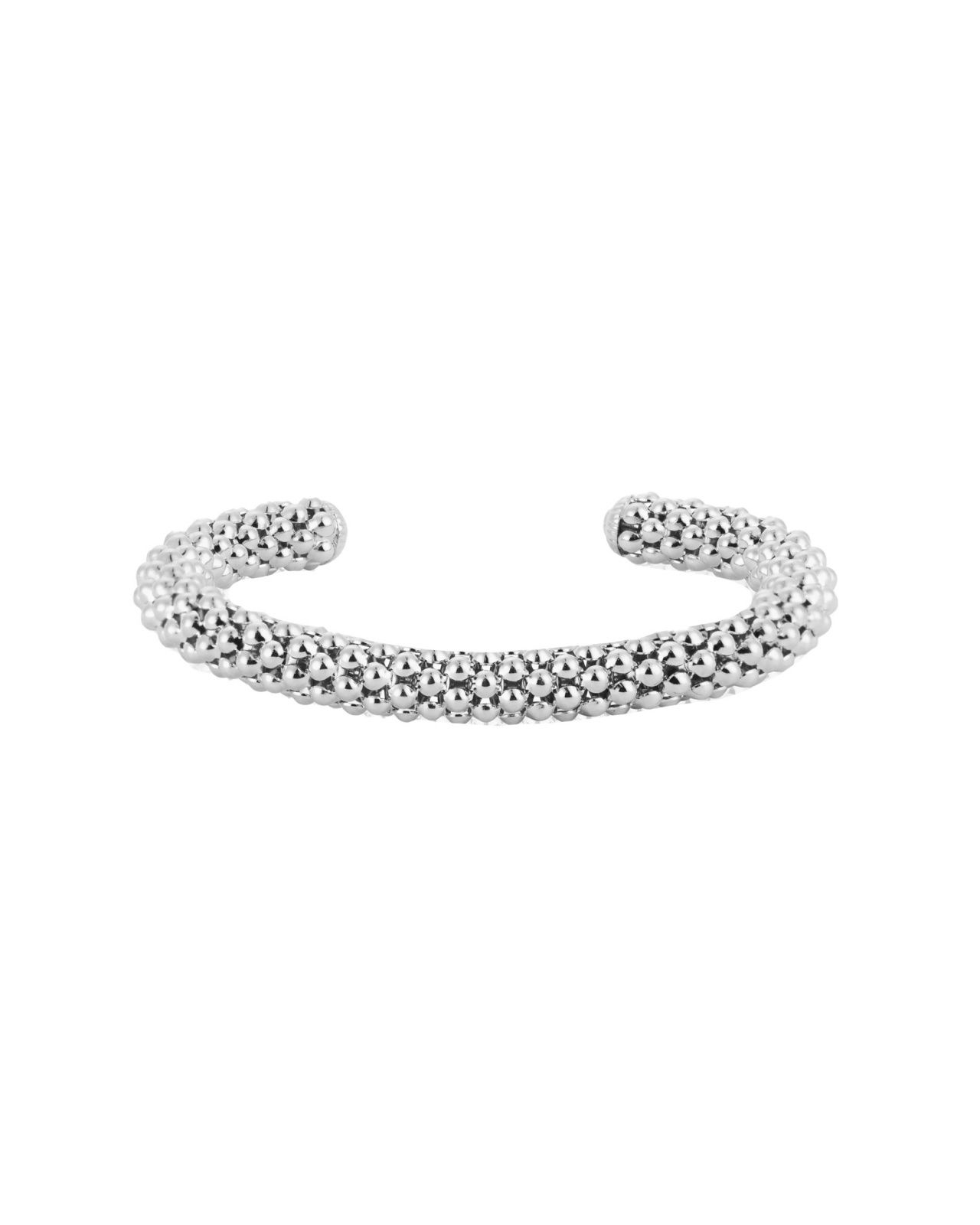 Rope Bangle bracelet rhodium