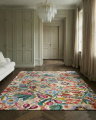 Pomegranate rug, white multi