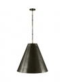 Goodman Large Hanging Lamp Bronze and Antique Brass/Bronze Shade L