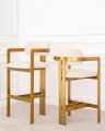 Donato Bar Stool Bouclé Cream