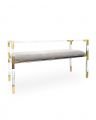 Jacques bench brass