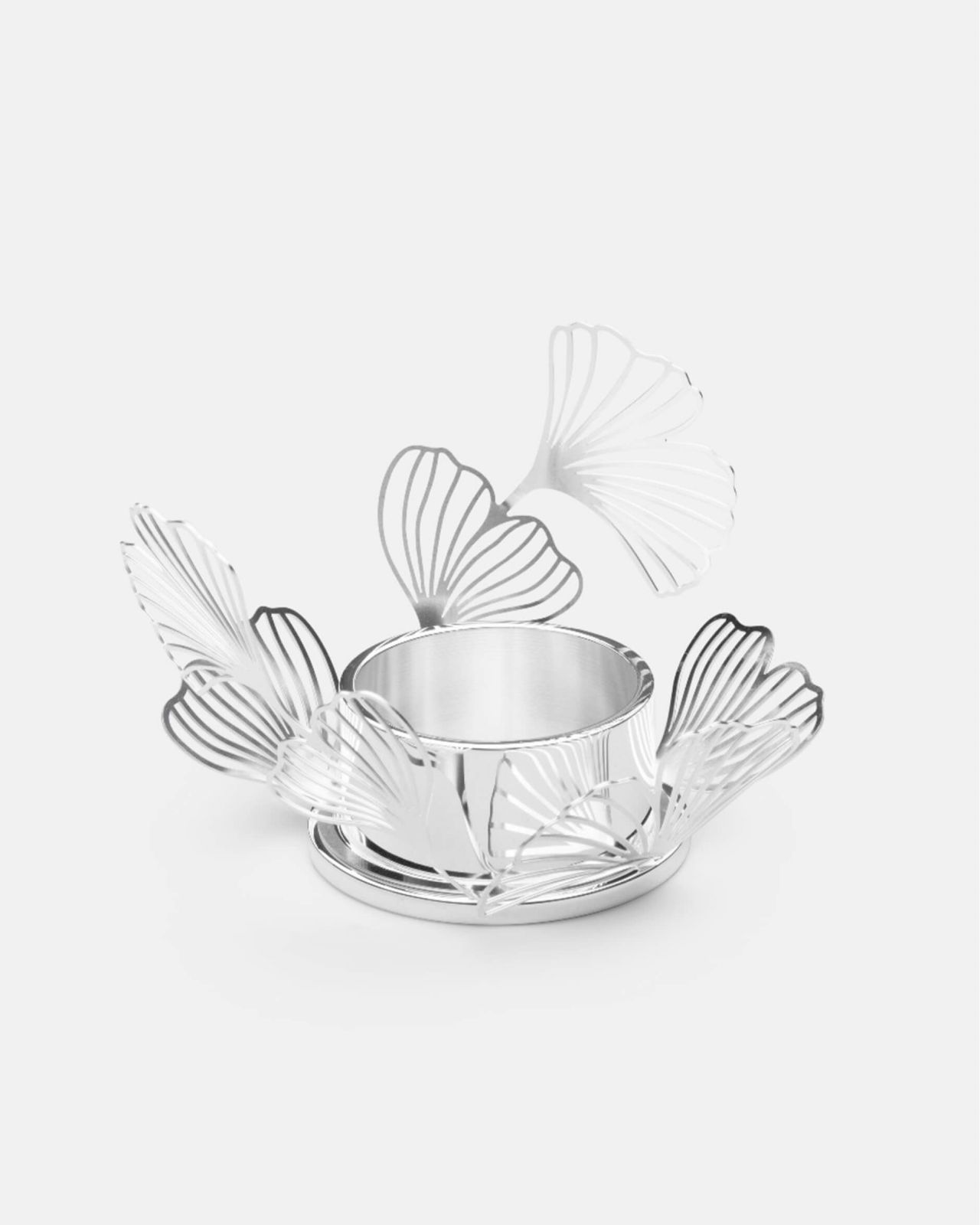 FLWR Teelichthalter Silber