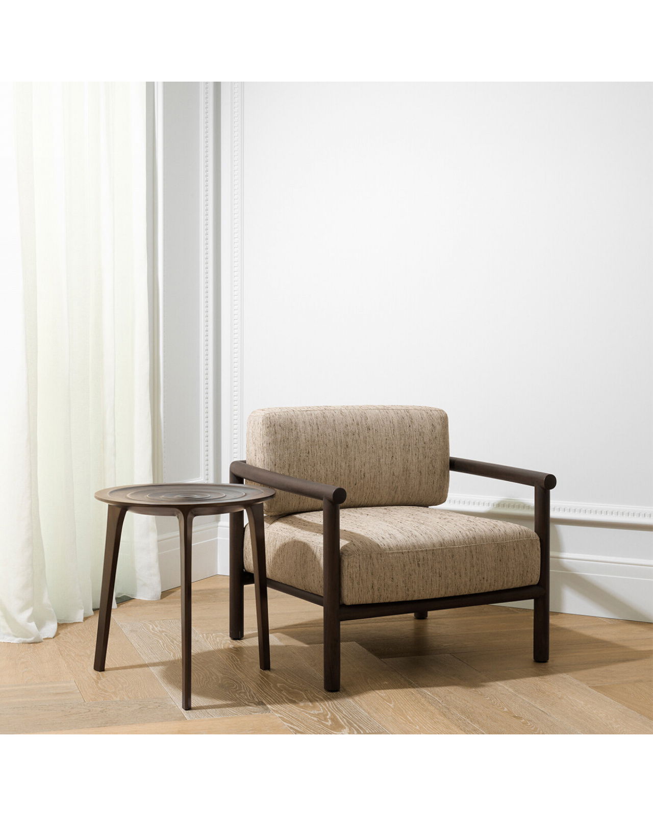 Granito bijzettafel brons