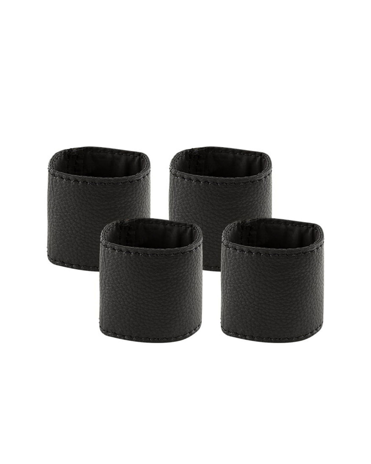 Nero serviettringer svart 4-pk