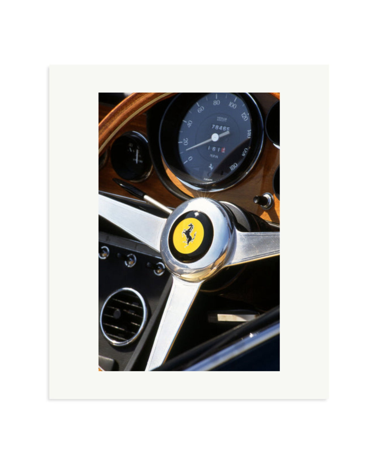 Ferrari Dashboard Print Only / Large