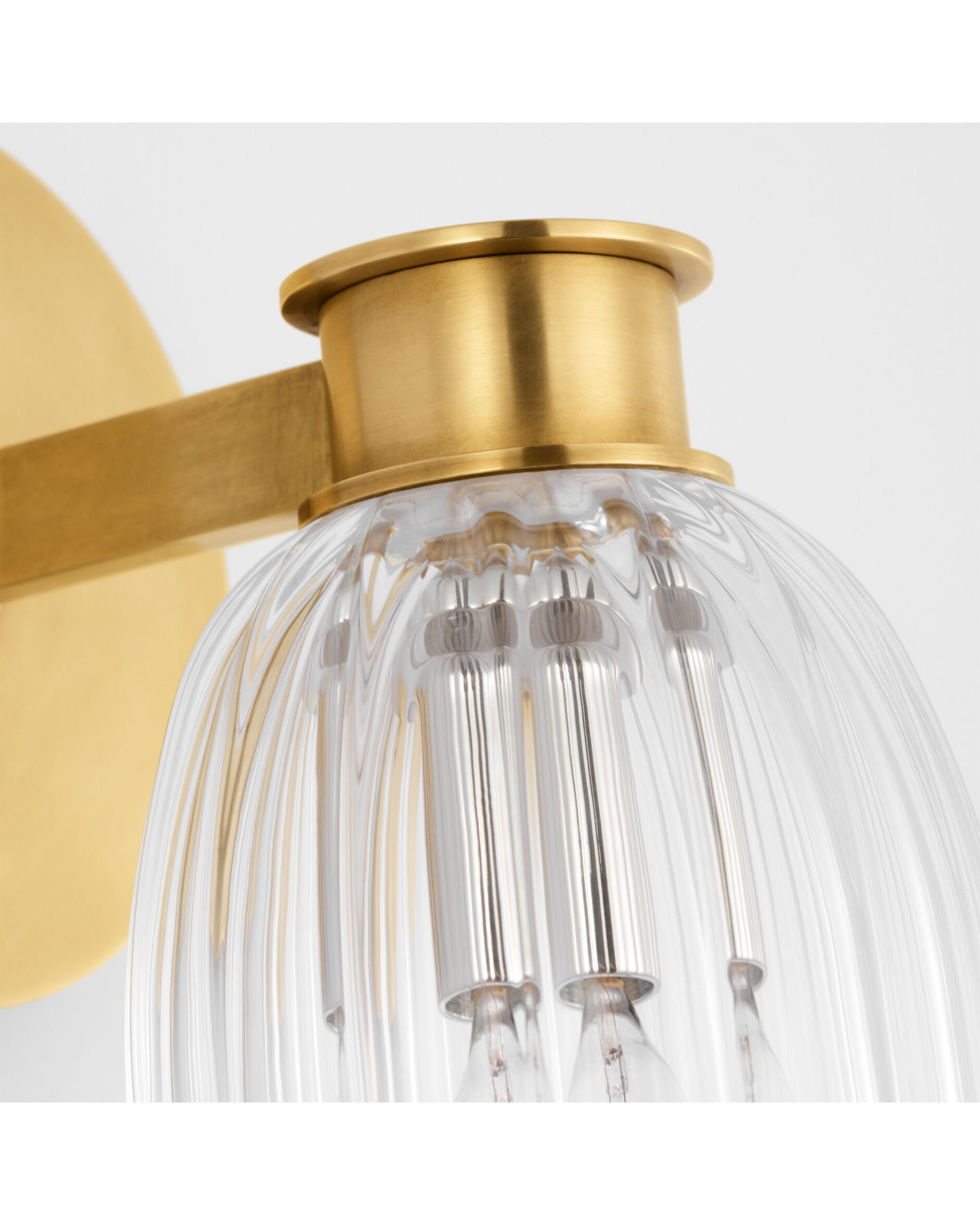 Asalea vägglampa antik mässing