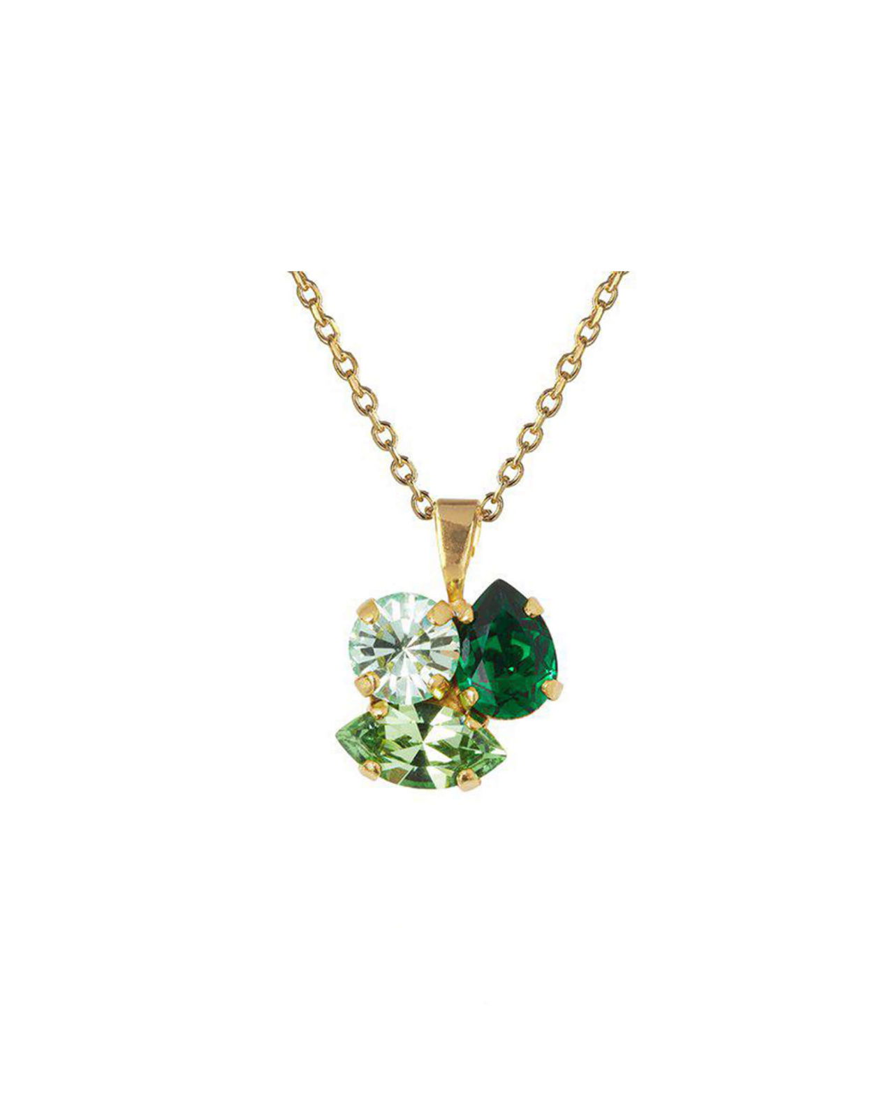 Ana halskæde majestic green combo