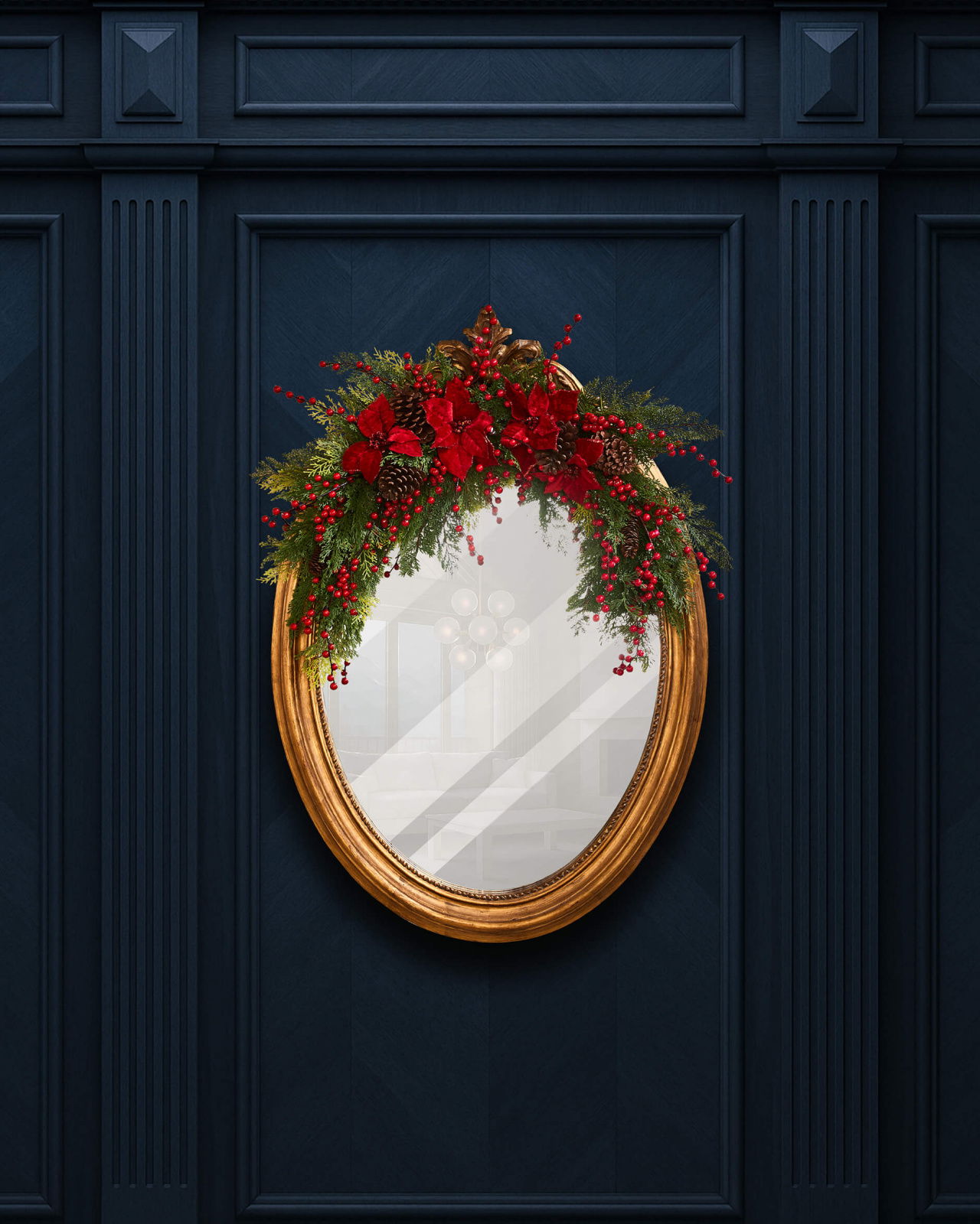 Celeste blomsterdekoration 86cm