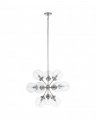 Bistro Round Chandelier Polished Nickel/Clear Small