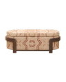 Sienna kilim storage bench