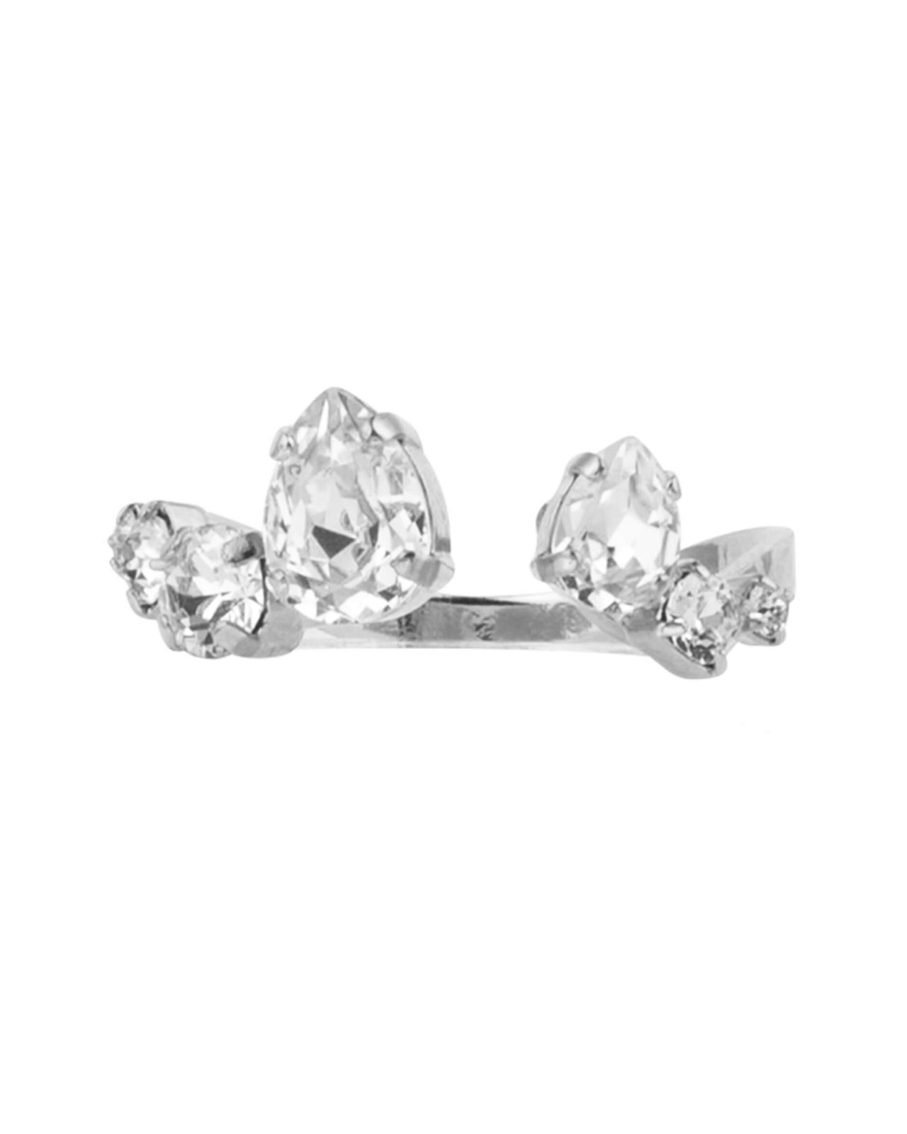 Dina ring crystal rhodium