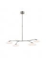 Brindille Four Light Chandelier Polished Nickel