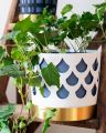 Trio Drop flower pot white