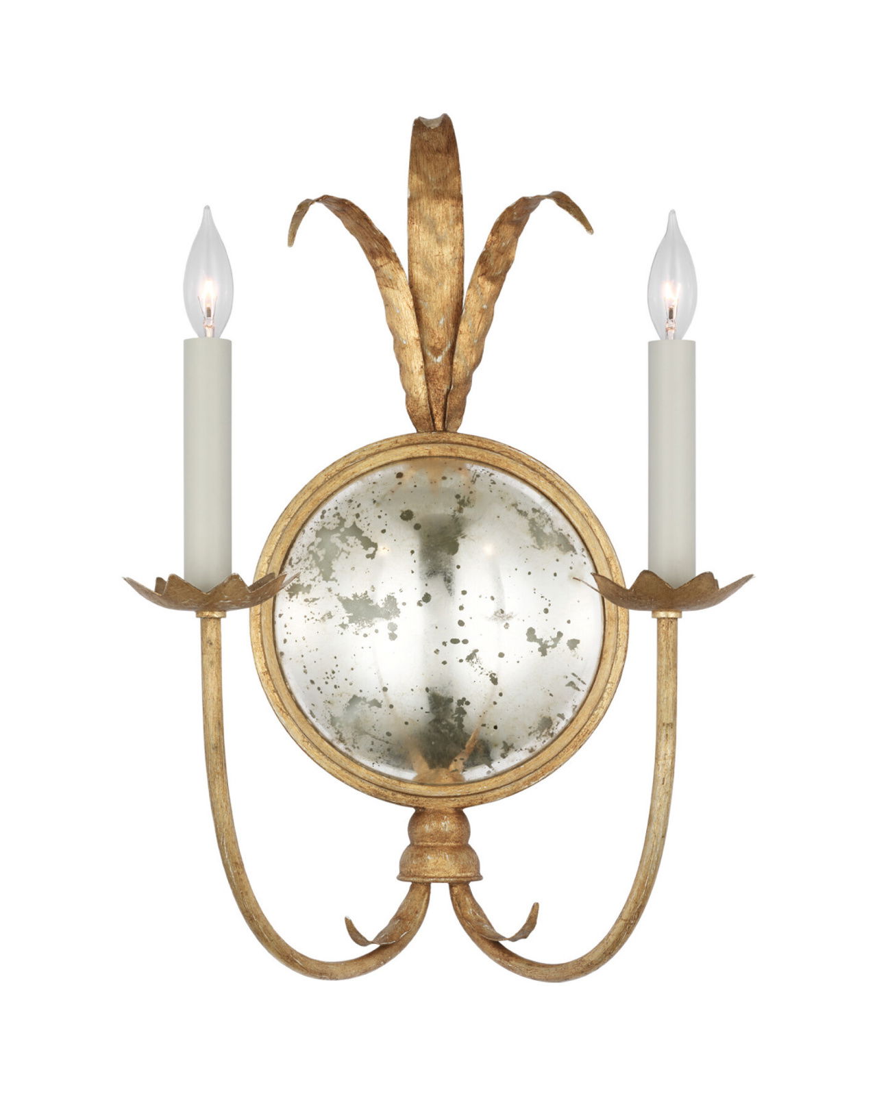 Gramercy Double Sconce Gilded Iron L