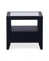 Martino Beistelltisch Glasplatte Iconic Black