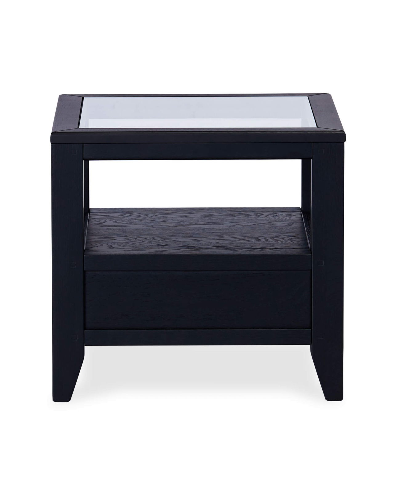 Martino sidobord glasskiva iconic black