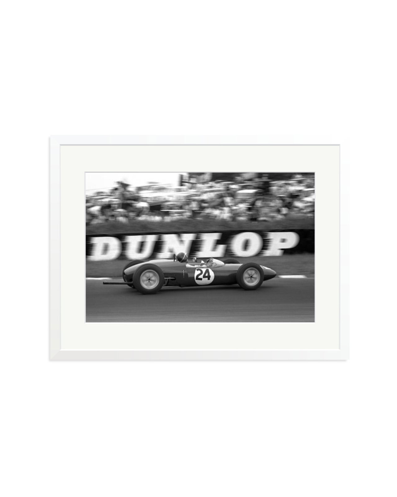 Jim Clark in a Lotus 21 White / XL