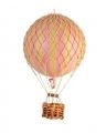 Hot Air Balloon Floating The Skies, Pink