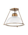 Glint taklampe messing
