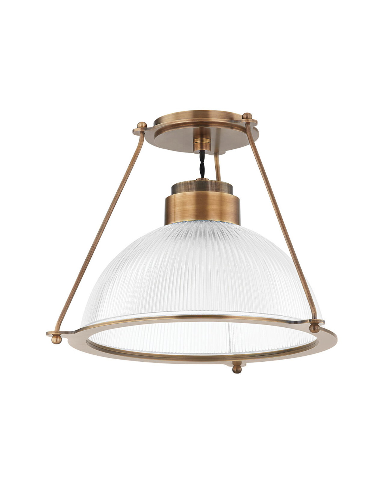 Glint taklampe messing
