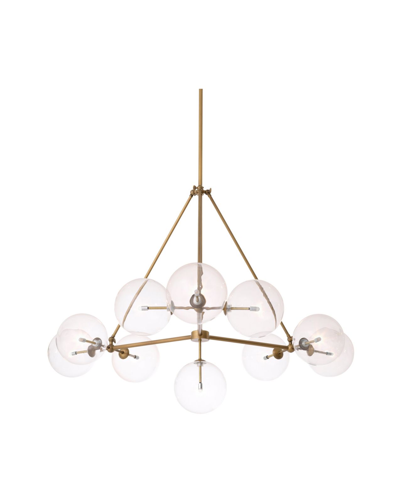 Bermude taklampa antik mässing