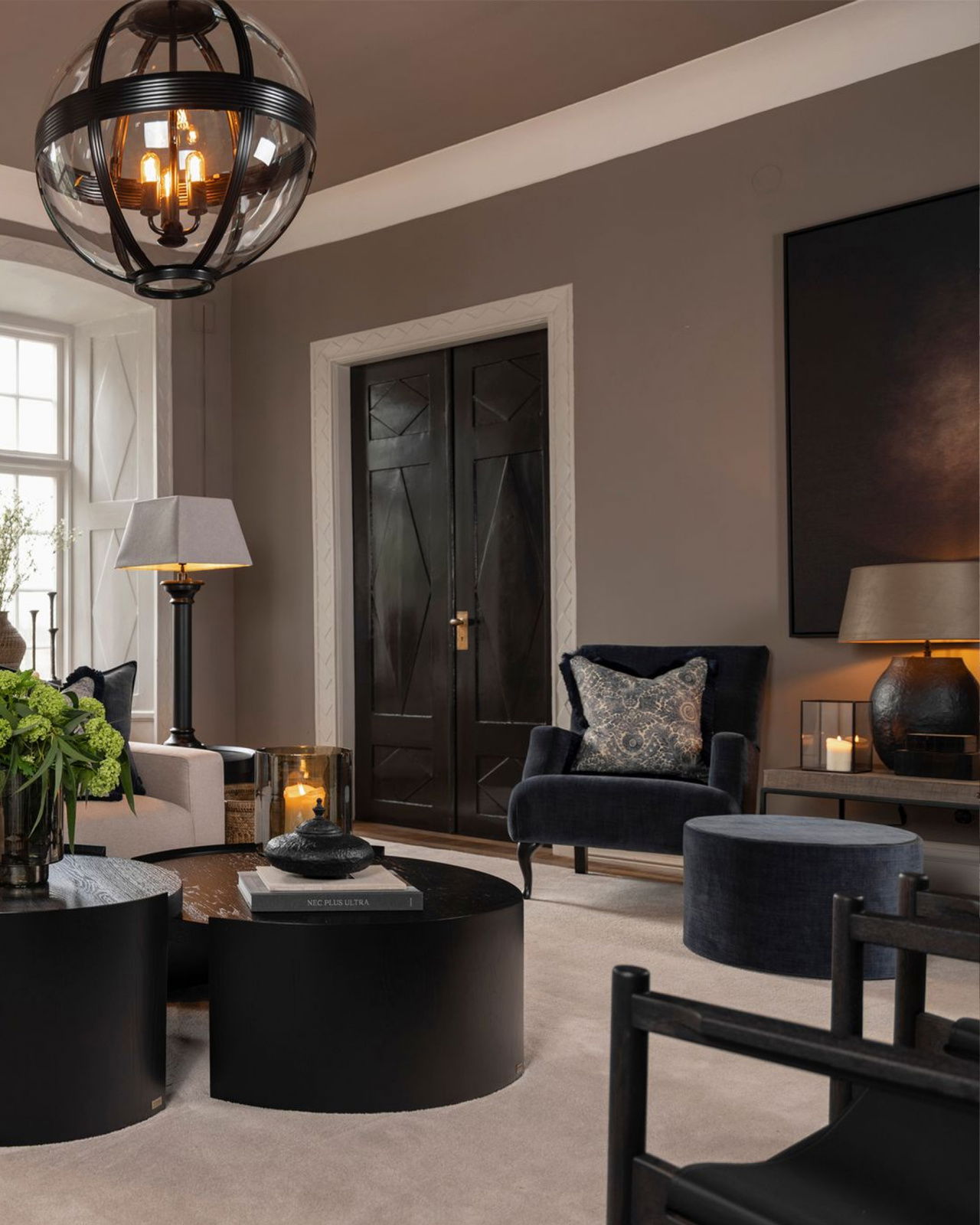 Medina kissenbezug fransen flower indigo