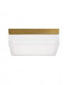 Boxie Large Flush Mount Natural Brass