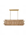 Antigua 54" Linear Natural Abaca