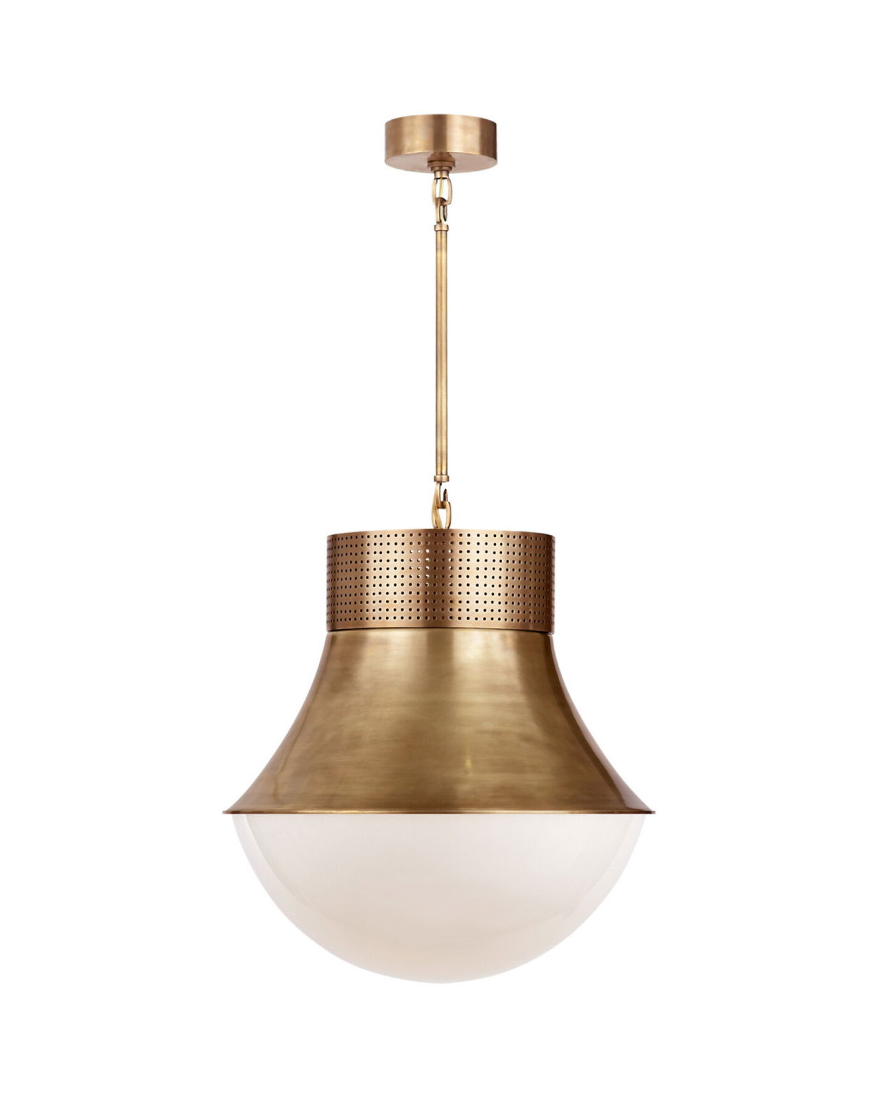 Precision Large Pendant Antique-Burnished Brass