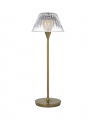 Blaze 16" Rechargeable Table Lamp Brass/Clear Crystal