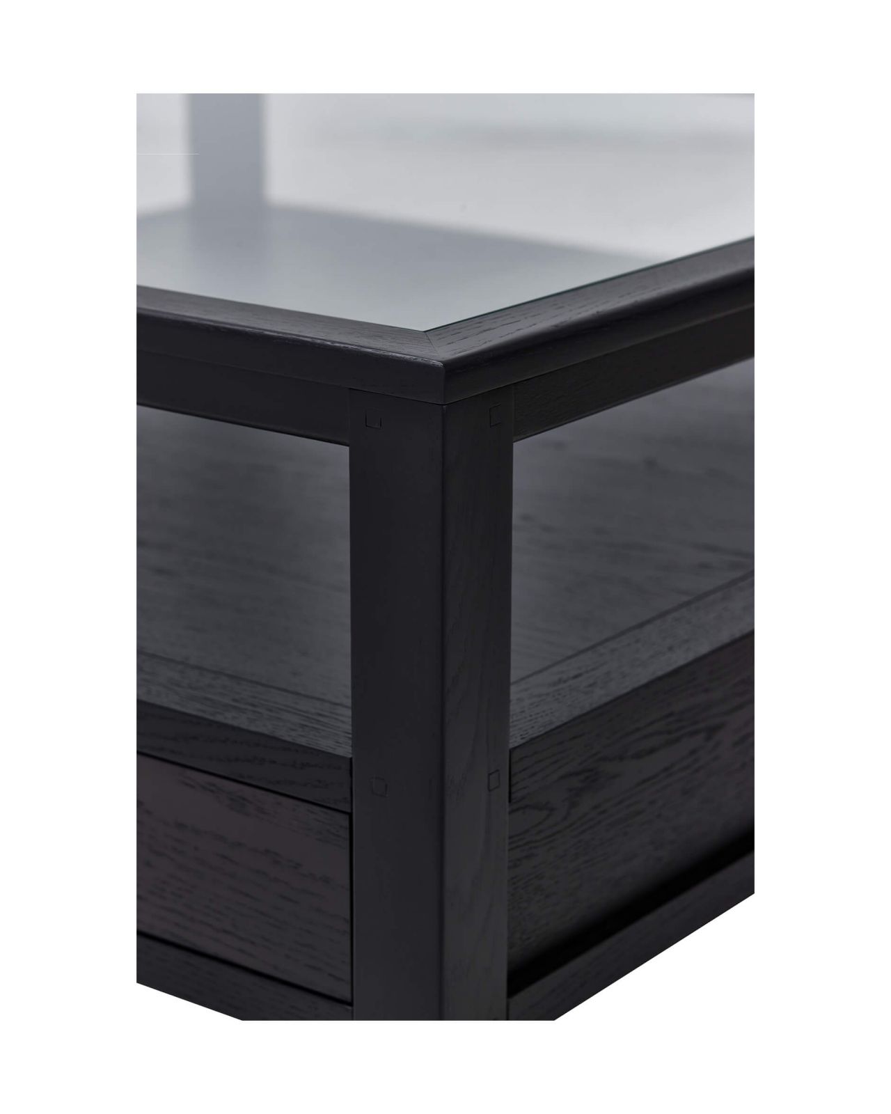 Martino soffbord glasskiva iconic black