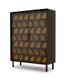 Kumo cabinet dark brown oak veneer