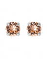 Mini korvakorut light peach rhodium