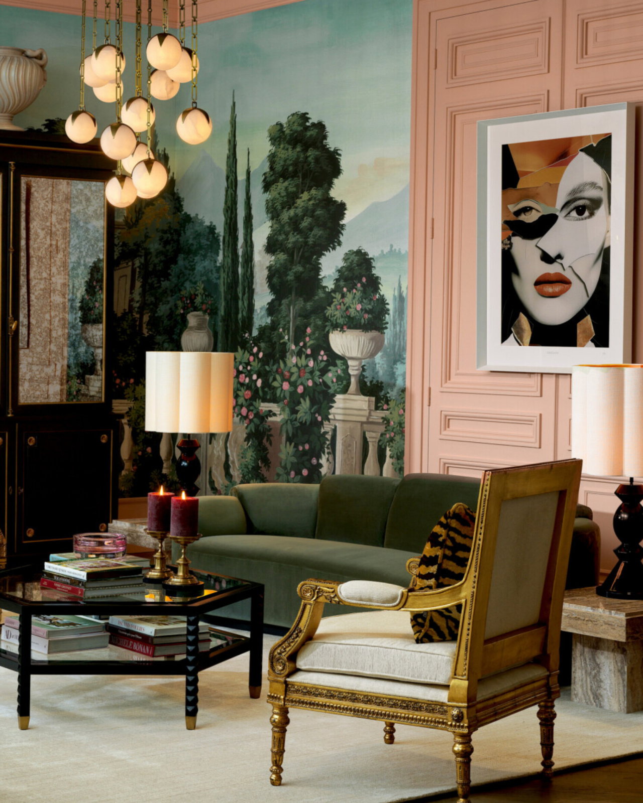 Marbella Sofa Torrin green velvet