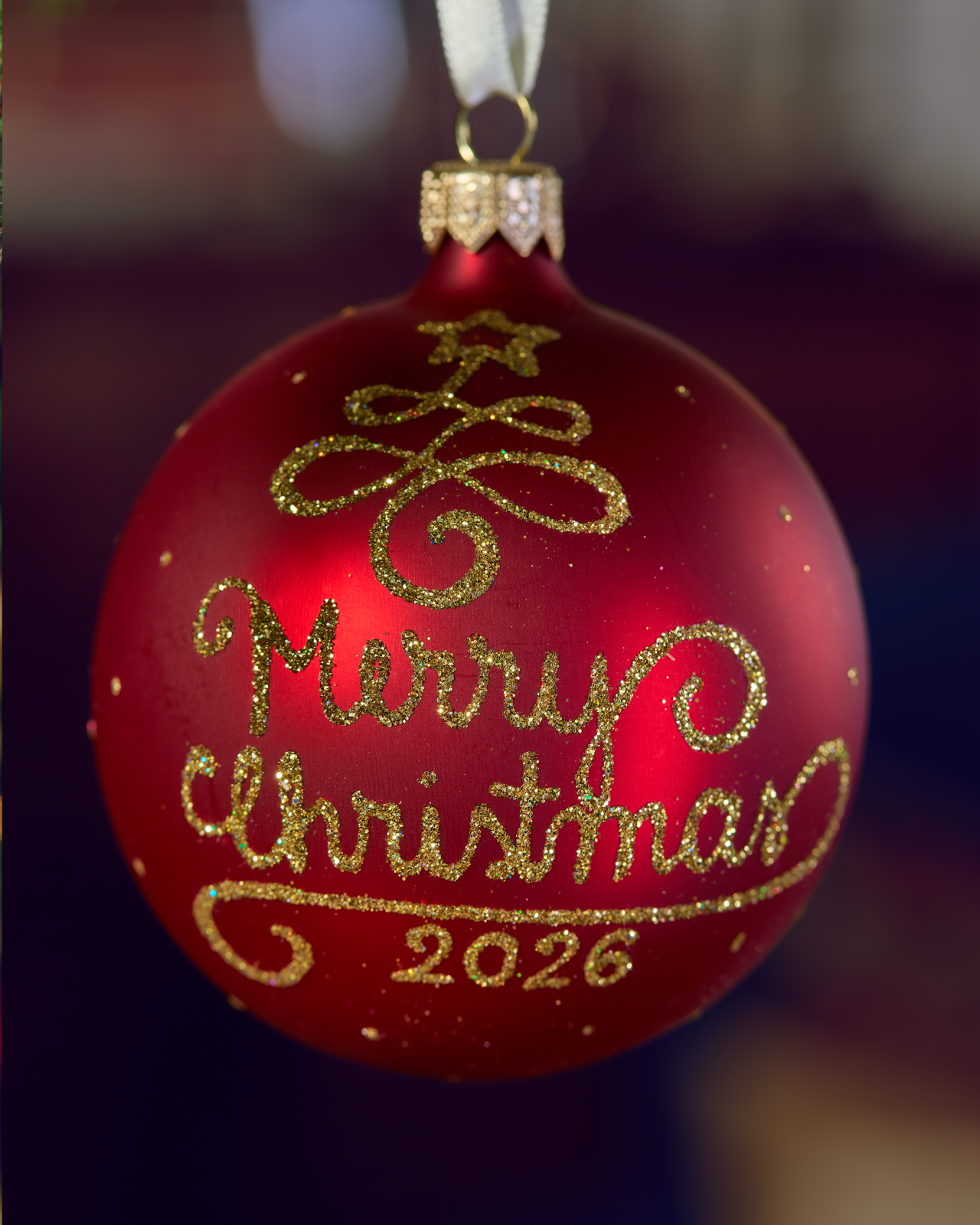 Lux Merry Christmas julekule 2026