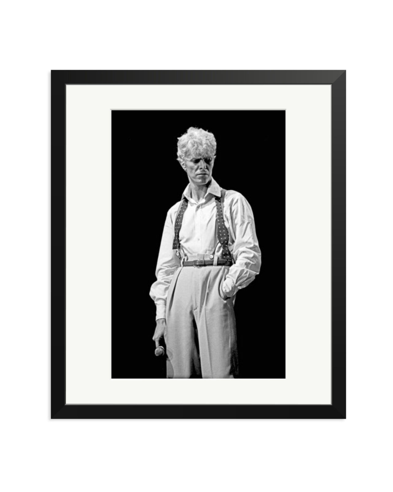 David Bowie 1983 Black and White Black / Large